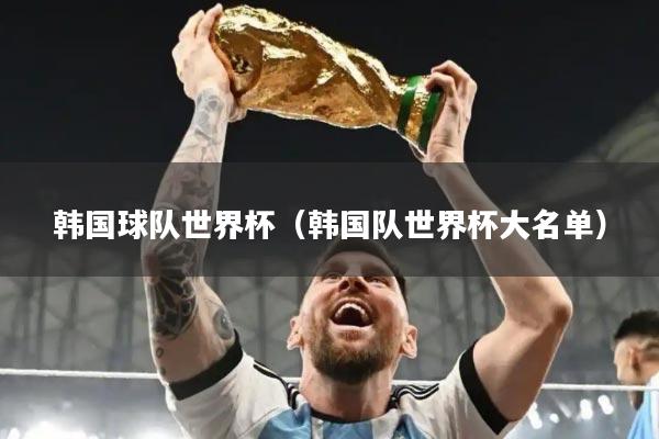 韩国球队世界杯(韩国队世界杯大名单)
