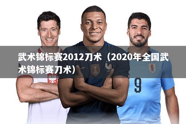 武术锦标赛2012刀术(2020年全国武术锦标赛刀术)