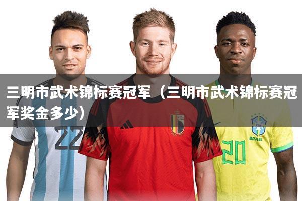 三明市武术锦标赛冠军（三明市武术锦标赛冠军奖金多少）