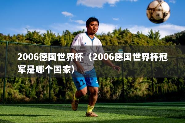 2006德国世界杯(2006德国世界杯冠军是哪个国家)
