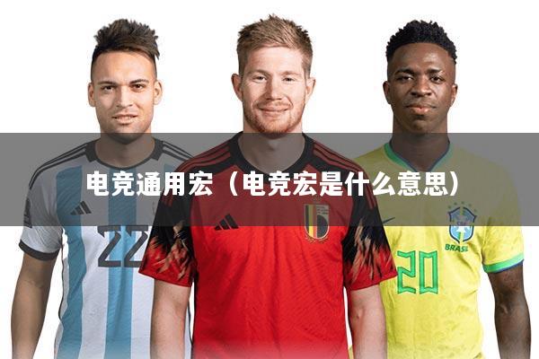 电竞通用宏（电竞宏是什么意思）